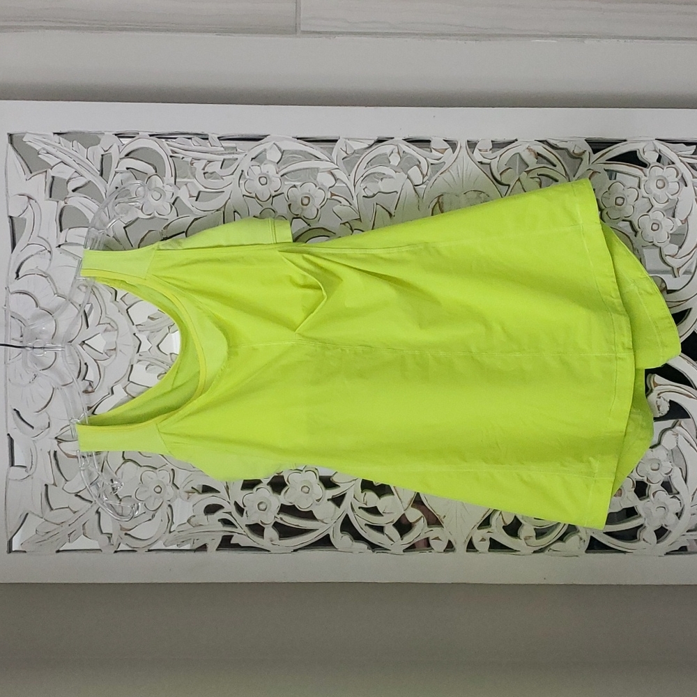 Lululemon Run For Your Money Neon Flourescent Bra Tank Top